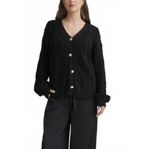 NEW SPLENDID harlow hearts cardigan in black